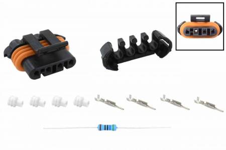 ICT Billet - ICT Billet WCALT30 - LS 4-Flat Alternator Wire Connector Plug Component Kit