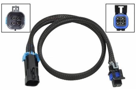 ICT Billet - ICT Billet WE0XY31-24 - O2 Sensor Wire Harness Extension 24" LS Oxygen Sensor Square 4 Wire 1Key Plug