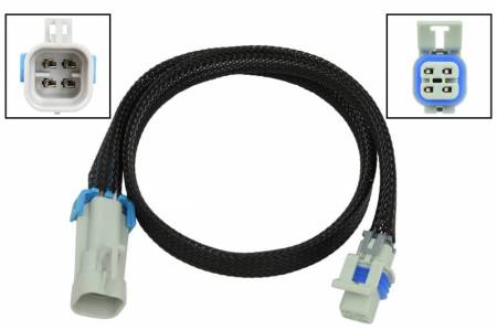 ICT Billet - ICT Billet WE0XY32-24 - O2 Sensor Wire Harness Extension 24" LS Oxygen Sensor Square 4 Wire 2 Key Plug