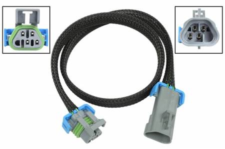 ICT Billet - ICT Billet WE0XY33-24 - O2 Sensor Wire Harness Extension 24" LS Oxygen Sensor Trapezoid 4-Wire Connector Plug