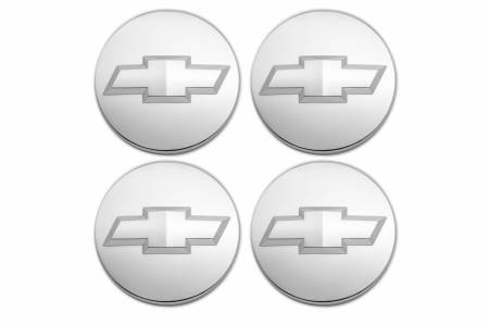 GM Accessories - GM Accessories 19164995 - Chevrolet Equinox Wheel Center Caps Chrome with Embossed Bowtie Logo (2011-2015)