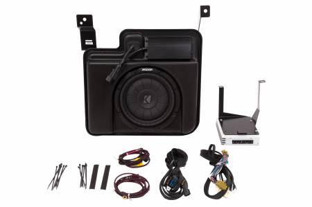 GM Accessories - GM Accessories 19355509 - Chevrolet/GMC Silverado/Sierra 200-Watt Subwoofer and 200-Watt Amp Kit by KICKER (2016-2022)