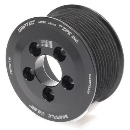 ZPE Griptech - ZPE Griptech WX300V3AZA - 3.00" 10 Rib Whipple 5 Bolt L3V-A Black Pulley Only