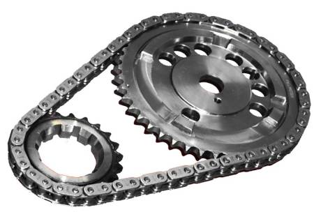 Rollmaster - Rollmaster CS1197 - Single Roller Chevy Gen 4 1 Bolt 4X Cam Reluctor Timing Chain Set - Red Series