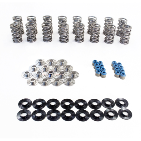 Texas Speed & Performance - Texas Speed & Performance 199-LS7PACPOL700SpringKit - LS7 .700" POLISHED Dual Spring Kit w/ PAC Valve Springs, Titanium Retainers, and Shims