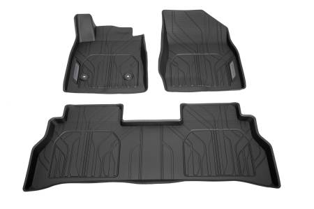 GM Accessories - GM Accessories 42850746 - First and Second-Row Premium All-Weather Floor Liners in Black with Chevrolet Script [2024+ Trax]