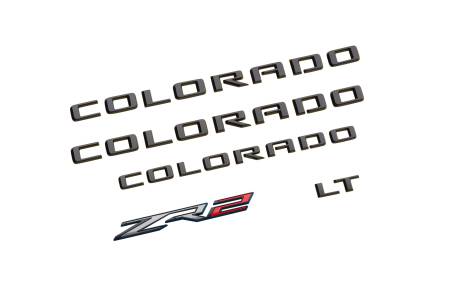 GM Accessories - GM Accessories 85660257 - Colorado Emblems in Black [2023+ Colorado]