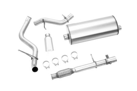 GM Accessories - GM Accessories 84460753 - 5.3L Cat-Back Single-Exit Exhaust Upgrade System with Polished Tip and Bowtie Logo [2021+ Suburban]