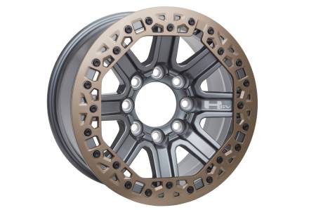 GM Accessories - GM Accessories 85630859 - 18x9-Inch Multi-Spoke Beadlock Capable Wheel in Grazen Metallic with Tech Bronze Trim Ring [2023+ Hummer EV]