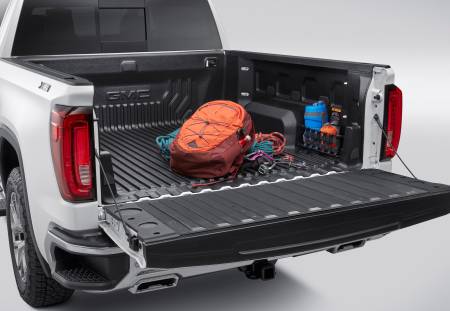 GM Accessories - GM Accessories 84648945 - Bed Liner with GMC Logo Integrated Storage Pockets (for Long Bed Models) [2019+ Sierra 1500]