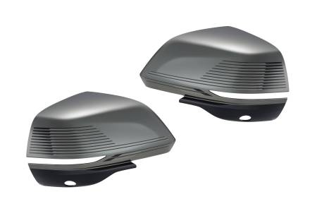 GM Accessories - GM Accessories 86824529 - Outside Rearview Mirror Covers in Vader with Laser Ablation Design [2024+ Lyriq]