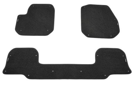 GM Accessories - GM Accessories 85077139 - First and Second-Row Premium Carpeted Floor Mat Inserts in Jet Black [2024+ Hummer EV SUV]