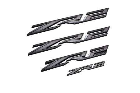 GM Accessories - GM Accessories 86539790 - Silverado ZR2 Emblems in Black [2022+ Silverado 1500]