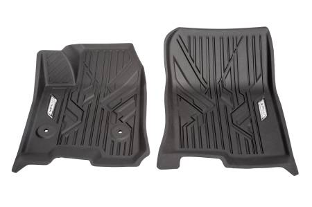 GM Accessories - GM Accessories 85654729 - First-Row Premium All-Weather Floor Liners in Jet Black with Chrome AT4X Logo [2023+ Canyon]