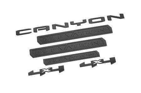 GM Accessories - GM Accessories 85056288 - Canyon Elevation Emblems in Black [2024+ Canyon]