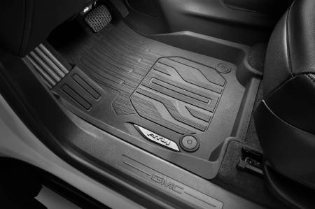 GM Accessories - GM Accessories 84710955 - First-Row Premium All-Weather Floor Liners in Jet Black with AT4 Logo [2022+ Terrain]