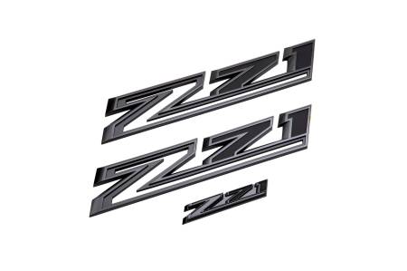 GM Accessories - GM Accessories 86533395 - Chevrolet Z71 Emblems in Black [2021+ Silverado 1500]