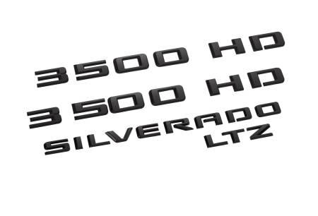 GM Accessories - GM Accessories 86539806 - Silverado 3500 HD LTZ Emblems in Black