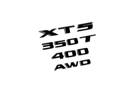 GM Accessories - GM Accessories 86538802 - XT5, AWD, 350T, 400 Emblems in Black [2022+ XT5]