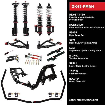 QA1 - QA1 DK43-FMM4 - Level 3 Drag Kit, 94-04 Mustang