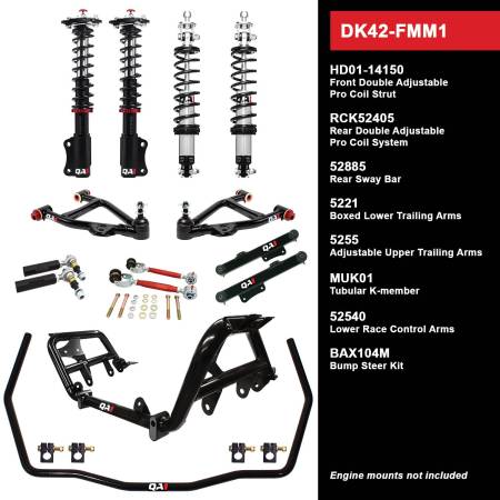 QA1 - QA1 DK42-FMM1 - Level 2 Drag Kit, 79-86 Mustang, Narrow Stance