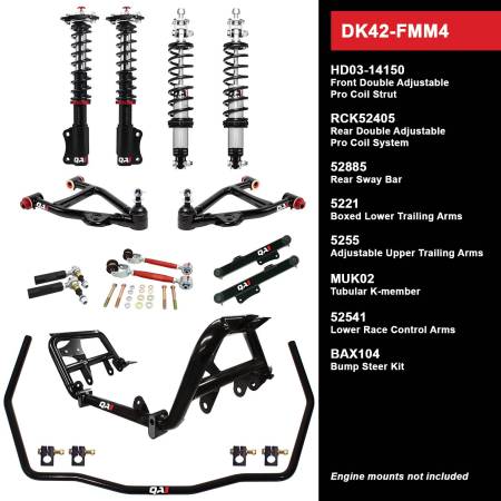 QA1 - QA1 DK42-FMM4 - Level 2 Drag Kit, 94-04 Mustang