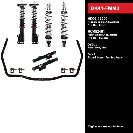 QA1 - QA1 DK41-FMM3 - Level 1 Drag Kit, 90-93 Mustang