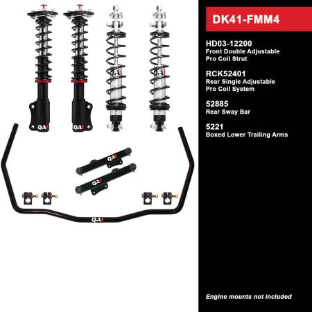 QA1 - QA1 DK41-FMM4 - Level 1 Drag Kit, 94-04 Mustang