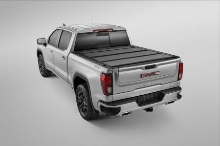 GM Accessories - GM Accessories 19433565 - Chevrolet/GMC Canyon/Colorado Long Bed Hard Folding Tonneau Cover in Matte Black by REV (2018-2022)
