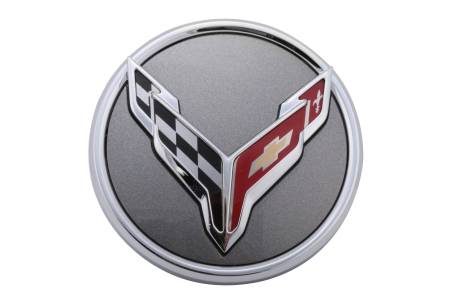 Genuine GM Parts - Genuine GM Parts 84691529 - C8 Corvette Gray Center Cap with Chrome Trim