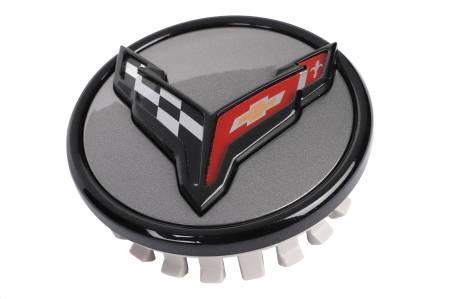 Genuine GM Parts - Genuine GM Parts 84691533 - C8 Corvette Gray Center Cap with Black Trim