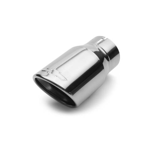 GM Accessories - GM Accessories 19165259 - 5.3L Polished Stainless Steel Angle-Cut Dual-Wall Exhaust Tips with Bowtie Logo