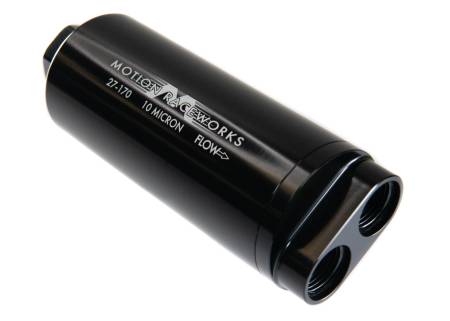 Motion Raceworks - Motion Raceworks 27-170 - Single 12ORB Inlet/Dual 10ORB Outlet Post Fuel Filter w/ Mount (10 Micron)