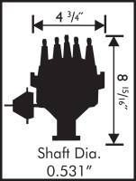 MSD - MSD 83501 - Ford 351C-460 Ready-To-Run Pro-Billet Distributor Steel Gear - Image 2