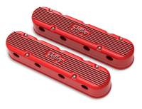 Holley - Holley 241-174 - 2-Piece Vintage Series Valve Cover - Gen Iii/Iv Ls - Gloss Red Machined - Image 1
