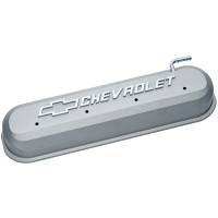 Proform - Proform 141-263 - Engine Valve Covers; Tall Style; Die Cast; Gray with Bowtie Logo; LS Engines - Image 1