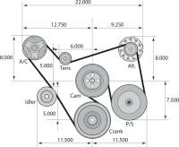 Chevrolet Performance - Chevrolet Performance 19435737 - Small Block Chevy Front Serpentine Drive Kit Less A/C - Image 2