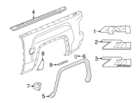 Genuine GM Parts - Genuine GM Parts 22763057 - Top Molding Trim Protector Cap Right - Image 2