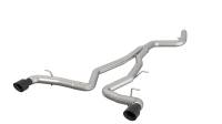 Kooks - Kooks 44115210 - 3-1/2" x 3" SS Muffler Delete Cat-Back with Black Tips MkV Toyota Supra - Image 2