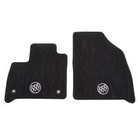 GM Accessories - GM Accessories 84165675 - Front-Row Premium Carpeted Floor Mats In Ebony With Buick Logo [2018+ Enclave] - Image 1