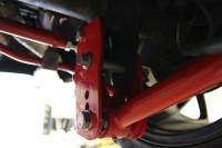 UMI Performance - UMI Performance 1060-R - 2005-2014 Ford Mustang Rear Control Arm Relocation Brackets, Bolt In - Red - Image 3