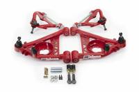 UMI Performance - UMI Performance 303133-1-R - 1978-1988 G-Body, S10 Tubular Upper & Lower Front A-Arm Kit, 1/2" taller upper ball joints - Red - Image 1