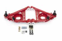 UMI Performance - UMI Performance 303233-1-R - 1978-1988 G-Body, S10 Tubular Upper & Lower Front A-Arm Kit, " taller upper ball joints, Delrin - Red - Image 1