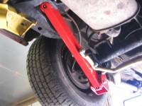 UMI Performance - UMI Performance 4012-R - 1964-1972 GM A-Body Rear Control Arm Relocation Brackets - Bolt-In - Red - Image 7