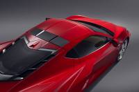 GM Accessories - GM Accessories 84400537 - C8 Corvette Visible Carbon Fiber Roof Panel with Torch Red Trim - Image 2