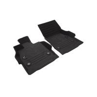 GM Accessories - GM Accessories 84534619 - C8 Corvette Premium All-Weather Floor Liners in Jet Black with Crossed Flags Logo - Image 3