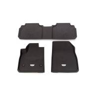GM Accessories - GM Accessories 84990611 - First And Second-Row Premium All-Weather Floor Liners In Jet Black With Cadillac Logo [2019+ XT5] - Image 2