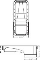 Moroso - Moroso 20412 - Oil Pan, BBC Mark IV, GM A Body, 8 Inch Deep, T-Sump - Image 3