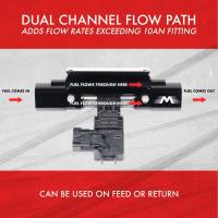 Motion Raceworks - Motion Raceworks 18-130 - Billet Dual Channel In Line Flex Fuel Sensor Mount For Feed or Return - Image 2