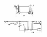 Holley - Holley 302-2 - Gm Ls Swap Oil Pan - Additional Front Clearance - Image 4